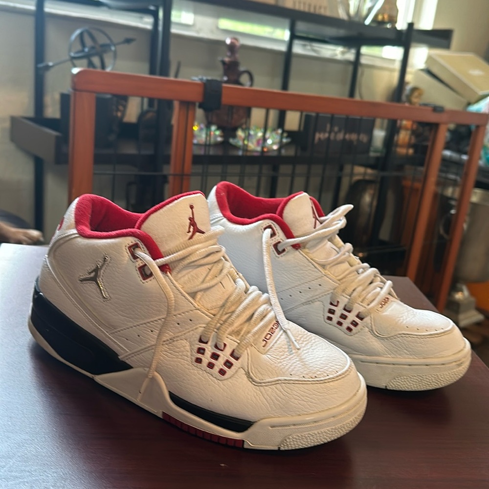 RARE! Nike Air Jordan Flight 23 White Black Fire Red Sz 8.5 2007 Mens
